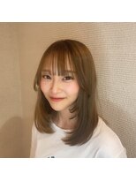 ラメール イオン能代店(La Melu)&nbsp;透けバング×ナチュラルミディ