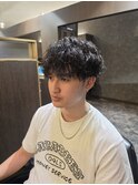 メンズ波巻きパーマ