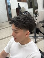 オアゾバーバー(OAZO BARBER) ショートセンターパート/テーパーフェード/メンズカット/六本木