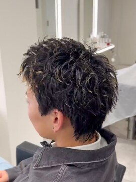 ルースト 南堀江店(ROOST) MEN'S/リバースセンターパート/ニュアンスパーマ/南堀江