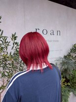 ロアン 宗像店(roan)&nbsp;ブリーチカラー、チェリーレッド