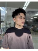 men's hair/men's perm/ショートカット/アップバング