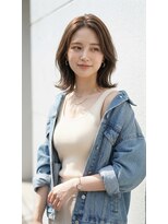アーサスバイヘッドライト 石岡6号線店(ursus by HEADLIGHT)&nbsp;伸ばしかけもおしゃれ◎外ハネミディアム　20代30代40代
