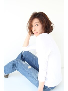 イソラヘアアトリエ(Isola hair atelier) 【Isola】大人ふわくしゅ×ボブ