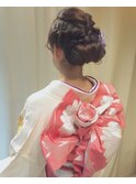 【下北沢＊I'll b hair＊】振袖や着物に似合う編み込みアレンジ