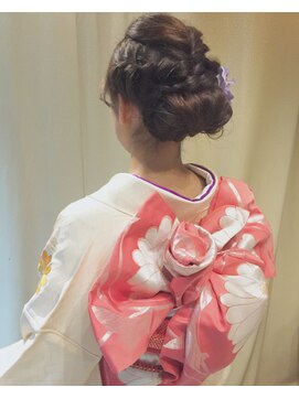 アイルビーヘア(I'll b hair) 【下北沢＊I'll b hair＊】振袖や着物に似合う編み込みアレンジ