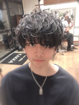 hair salon 華化 マッシュウルフ