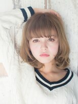 サロンドメルシー (salon de merci)&nbsp;【merci 青葉台】ベージュカラー 無造作 カール ふわミディ☆