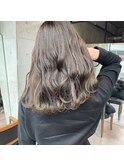 ベージュブラウンウェーブ