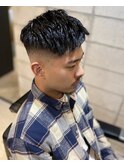 ツイストパーマスキンフェードくせ毛風パーマショートレイヤー