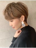 絶壁解消☆イルミナカラー×大人ショートボブ
