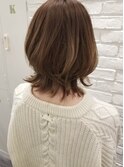 【Creo】THEベージュ×ノームコアミディ#くびれセミディ