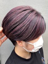 アースエレガンス 田町店(EARTH Elegance)&nbsp;ピンクハイライトのハンサムショート