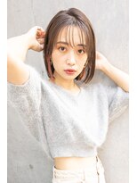 サングース(Sungoose)&nbsp;ミディアムヘア暗めカラーデザインカラーフェイスフレーミング