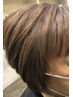 (朝美指名限定クーポン)白髪ぼかし☆カット+ハイライト+サプリトリートメント