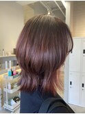 高畠弘輝、外はねボブ、ピンクブラウン