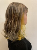 ニコ ヘアリラクゼーション(Nico hair relaxation)&nbsp;立体感ニュアンスパーマ×セクションカラー20代30代小顔スタイル