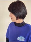 小顔丸みショート