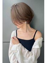 トルネード(TORNADO) ミルクティーベージュ前下がりショート n7.12