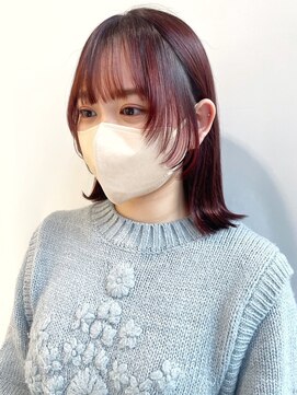 クイントネオリーブ 自由が丘正面口店(quint:neolive) 斜めバング/グレージュカラー/シルキーベージュ/自由が丘