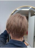 #ケアブリーチ#ミルクティーベージュ#ダブルカラー