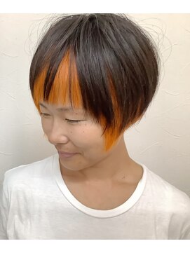 ヘアーマツシタ(Hair Matsushita) フェイスフレーミングカラーショートスタイル