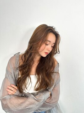 ラフィス ヘアーヴェイル 梅田店(La fith hair vail) 【La fith】キャラメルブラウン×ラフウェーブ