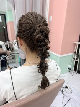 ロットアニバース(lott annibirth) 【髪質改善】編みおろしポニーテールアレンジ@mutsumi