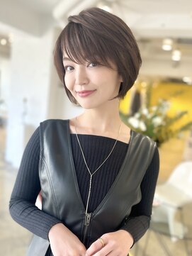 ロンドエニカ 大宮(Lond enika) 前髪パーマアッシュカラーレイヤーロンググレーベージュ[大宮]