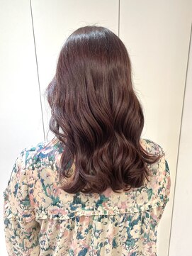 エムタニグチミュー(MTANIGUCHI Mieux) ピンクカラー/ナチュラル/韓国風巻き/顔周りカット/小顔