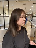 透明感グレージュカラー