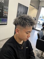 メンズ ラピス 横浜店(Men’sLapis)&nbsp;ホワイトメッシュ×ジェットモヒカン