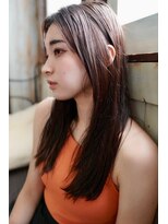 クレドガーデン 柏(CRED GARDEN)&nbsp;髪質改善大人可愛いストレートロング艶バイオレット20代30代40代