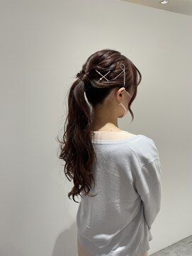 エアー 横浜(AIR) 【湯田】簡単ポニーテールアレンジ