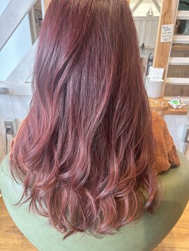 ラニカ ヘアーデザイン(Lanica hair design) レッドバイオレットロング