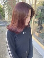 ミリ 奈良店(mm)&nbsp;ピンク/暖色カラー/近鉄奈良/レッド/顔まわり/前髪/近鉄奈良