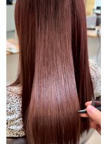 ルチア ヘア ステラ 京都店(Lucia hair stella)&nbsp;学割U24/髪質改善/縮毛矯正/ワインレッド/チェリーレッド