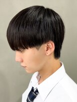 黒髪マッシュナチュラルマッシュメンズヘア韓国ツーブロック