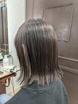 エルベ 千波店(elve) 大人可愛い外ハネボブ × オリーブブラウン