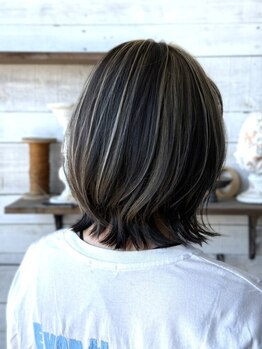 アペロ(Ape'ro)の写真/<みやき町/駐車場有>ダメージを最大限カットした髪に優しいカラーが好評☆色持ちも良く自宅での再現性も◎