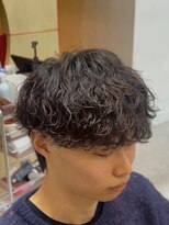 フィフス 渋谷(fifth)&nbsp;渋谷シャドウパーマフェザーパーマ波巻きパーマメンズミディアム