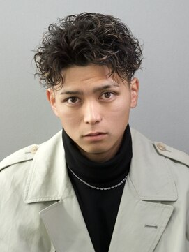 メンズサロン ゴールド 名古屋(GOALD) ハードスパイラルパーマ センターパート