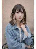 韓国スタイルとインナーカラー。