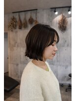 カーキヘアリンク(khaki hair link)&nbsp;外ハネでカジュアルボブスタイル◎