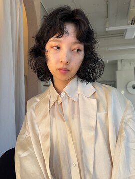 トーカ(tohka) レイヤーボブ/ボブパーマ/ニュアンスパーマくせ毛風パーマ