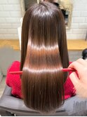 20代/30代/40代/50代 透明感ブラウン × 髪質改善トリートメント