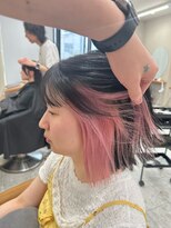 シカ 神戸三宮元町店(Cica) インナーカラー イヤリングカラー ピンク ブリーチ 髪質改善