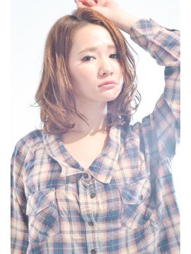 スノッブリコ(snob rico) [snob rico]シナモンベージュ×ラフカール