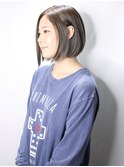 ショートボブ/インナーカラー/ネイビー/グレージュ