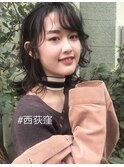 黒髪でも軽やか×ミディアムレイヤー